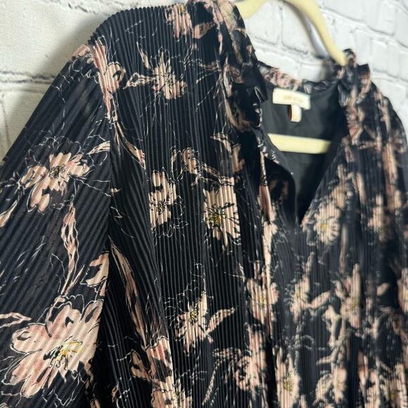 Skies are Blue Mini Dress Size Large floral black‎ and pink NWOT - Picture 4 of 12